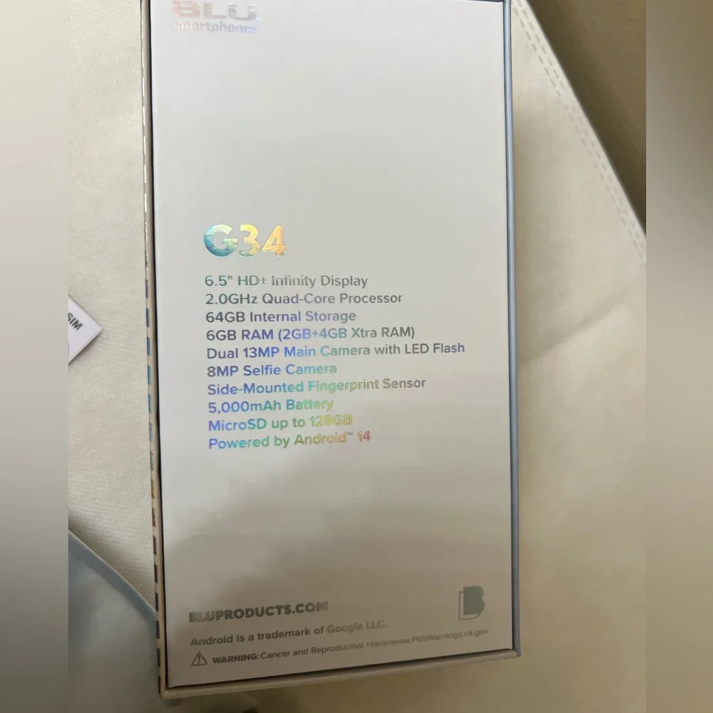 Blu Smartphones By Android 14 NWT